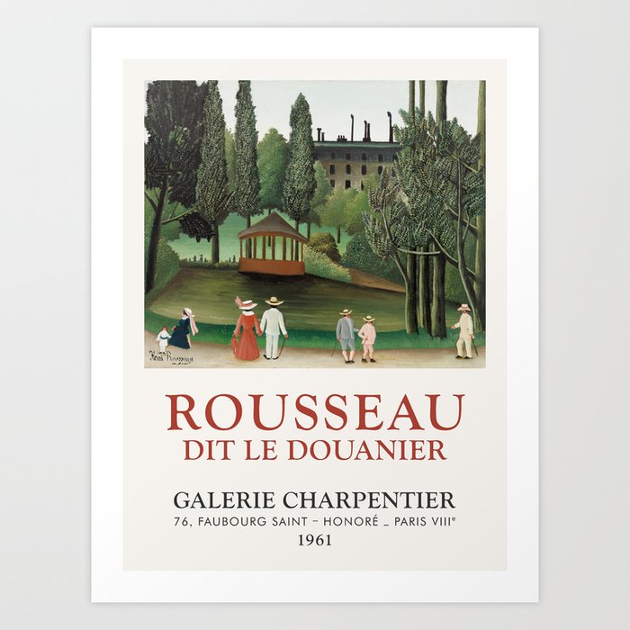 Henri Rousseau Art Exhibition Art Print
