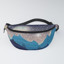 Parallel Worlds Bright Night Sky Fanny Pack