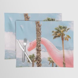 Pink Dinosaur in Cabazon - Palm Springs - California Travel Photo Placemat