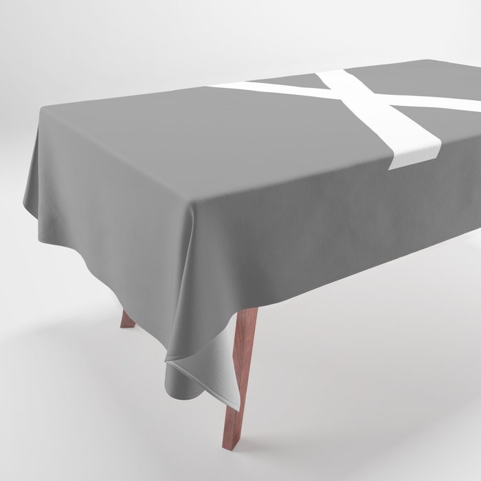 LETTER X (WHITE-GREY) Tablecloth