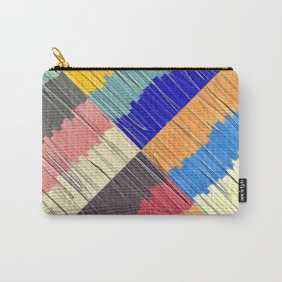 Cool Colors Collage Carry-All Pouch