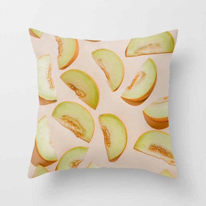 Melon slices Throw Pillow