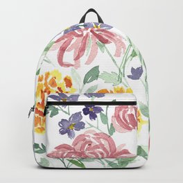 Chrysanthemum, Marigold, and Violet Primrose Backpack