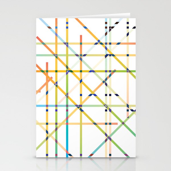 GRID INTERSECTIONS IN COLOUR. Stationery Cards