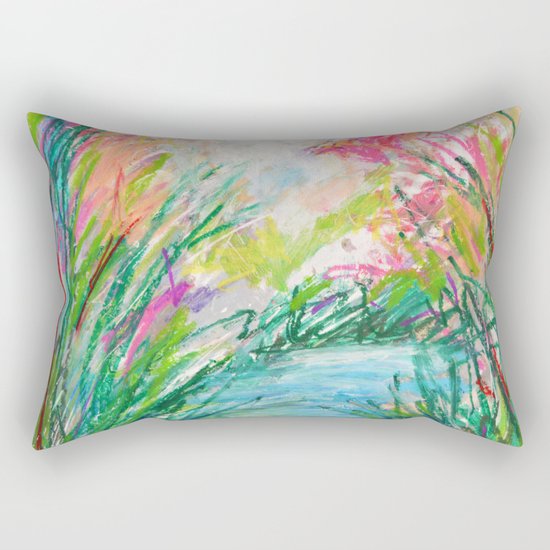 Spring on the Waterway No. 2 Rectangular Pillow