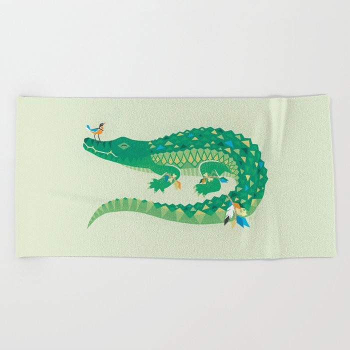 Alligator Beach Towel