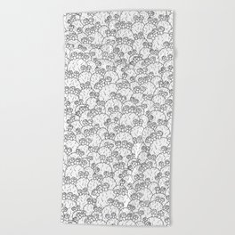 Flowering Cacti Beach Towel