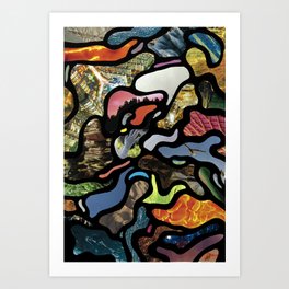 Oil Spill Art Print
