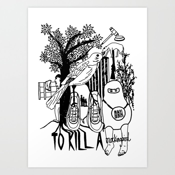 To Kill a Mockingbird (Bold) Art Print