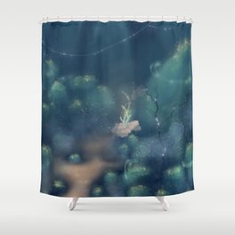 Orangy Creek Shower Curtain