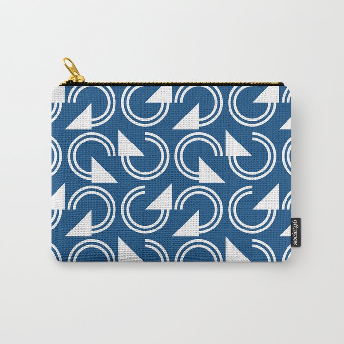 classic blue circles Carry-All Pouch