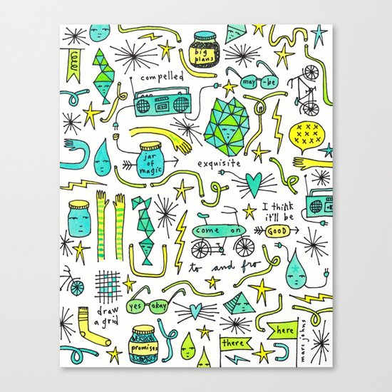 to and fro Canvas Print