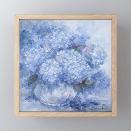 Hydrangeas in Blue Framed Mini Art Print