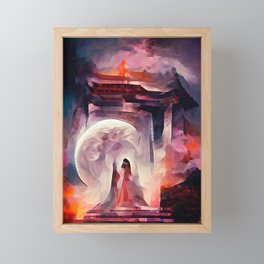 Temple of the Moon Goddess Framed Mini Art Print