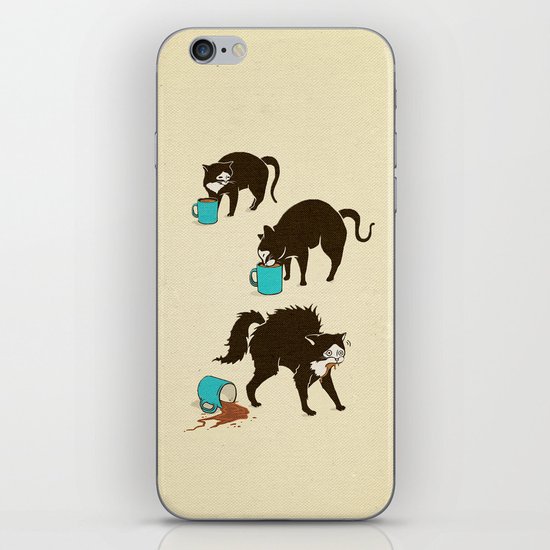 Coffee Cat iPhone & iPod Skin