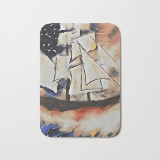 Sky Sailing Bath Mat