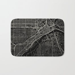 Saint Paul, USA - City Map - Monochrome Bath Mat