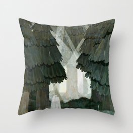 Pine Forest Clearing Throw Pillow
