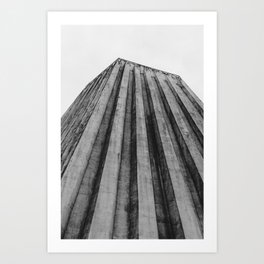 Brutalist church by Léon Stynen ᝢ architectural photography ᝢ concrete architecture Art Print