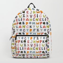Decorative Alphabet Backpack