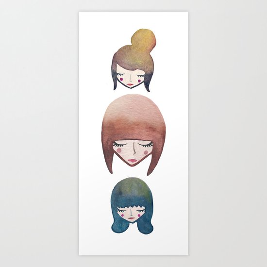 girls Art Print