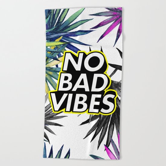 Good Vibes Only Beach Towel