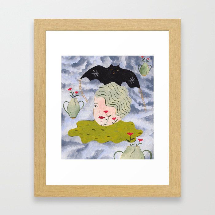Storm's A Brewin' Framed Art Print