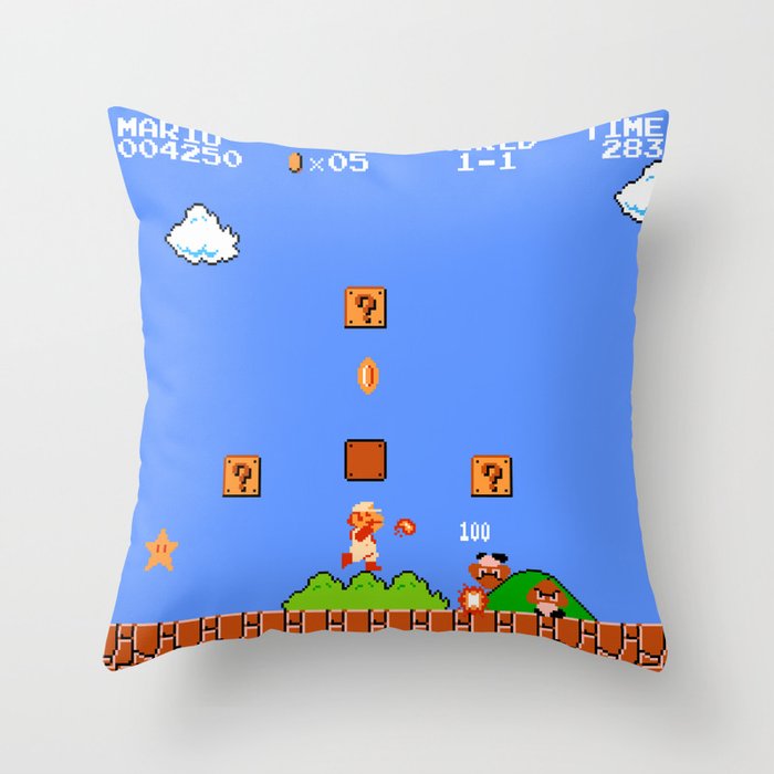 super mario brothers pillow