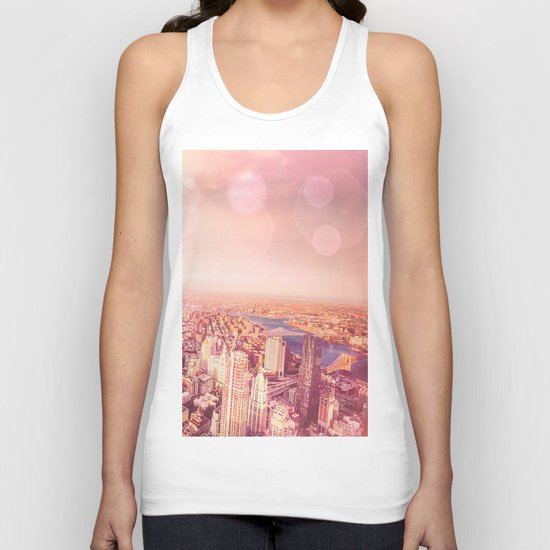 New York City Skyline of Light Unisex Tank Top