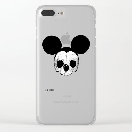 Dead Mickey Mouse Clear iPhone Case