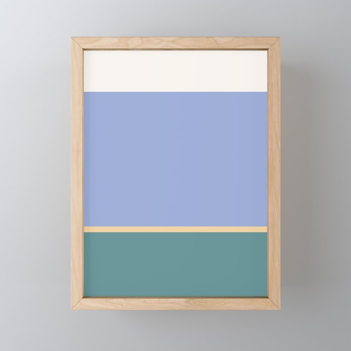 Contemporary Color Block XV Framed Mini Art Print