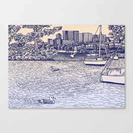 Charles River Esplanade Canvas Print