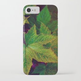 Forest leaves iPhone Case