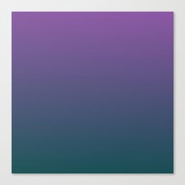 Purple and teal ombre Canvas Print