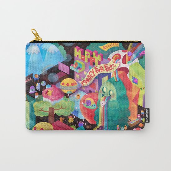 Happy World - Money is FREE ! Carry-All Pouch