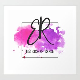 Logo for author Emerson Rose Art Print