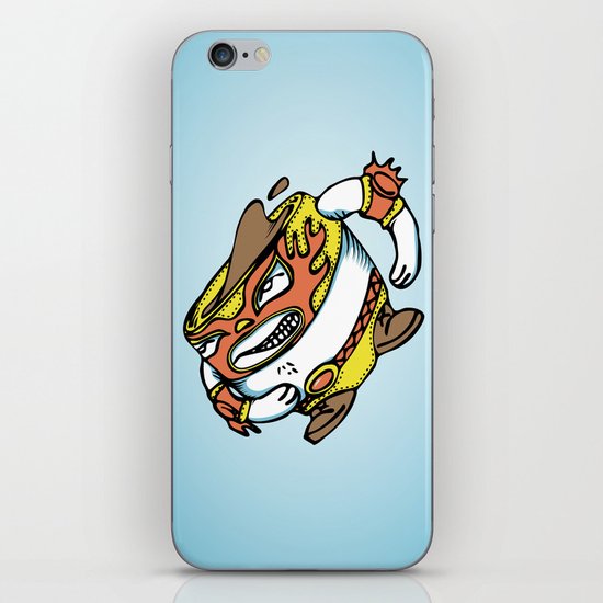 The flying luchador mug of coffee iPhone & iPod Skin