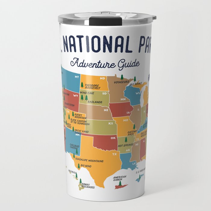 National Parks Adventure Guide Travel Mug