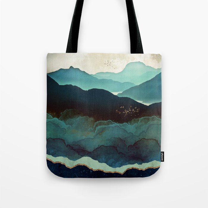 Indigo Mountains Tote Bag