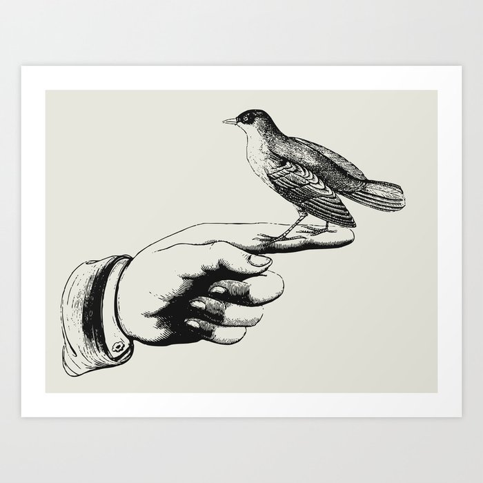 Bird in the Hand Art Print