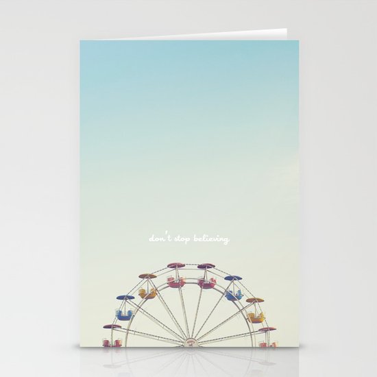 Don't Stop Believing Stationery Cards