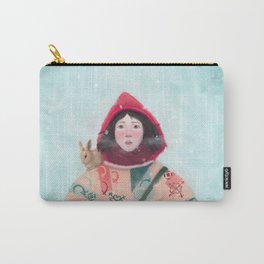 Frozen girl with bunny Carry-All Pouch
