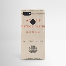 'Atlas Statistique Graphique' French Book Title Page Android Case