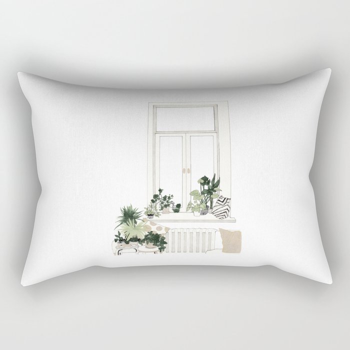 House Plants Rectangular Pillow