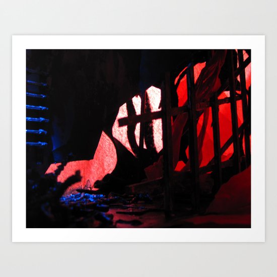 Glitch Space 2 Art Print