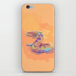 King of the Sands - Rattlesnake illustration iPhone Skin