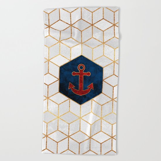 Anchor Beach Towel