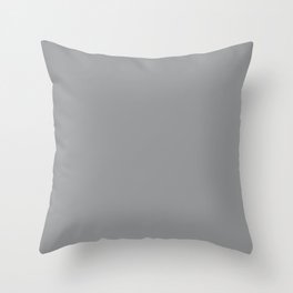 Color Ultimate Gray simple monochrome Throw Pillow