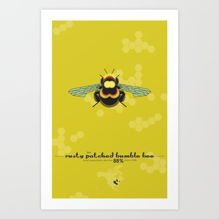 Endangered: The Rusty Patched Bumble Bee Art Print
