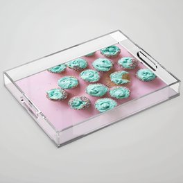Blue Cupcakes Acrylic Tray